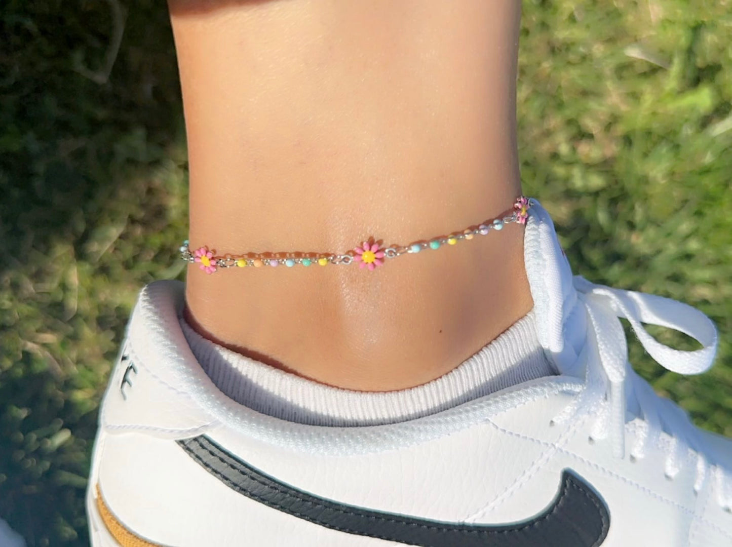 Spring Flower Anklet