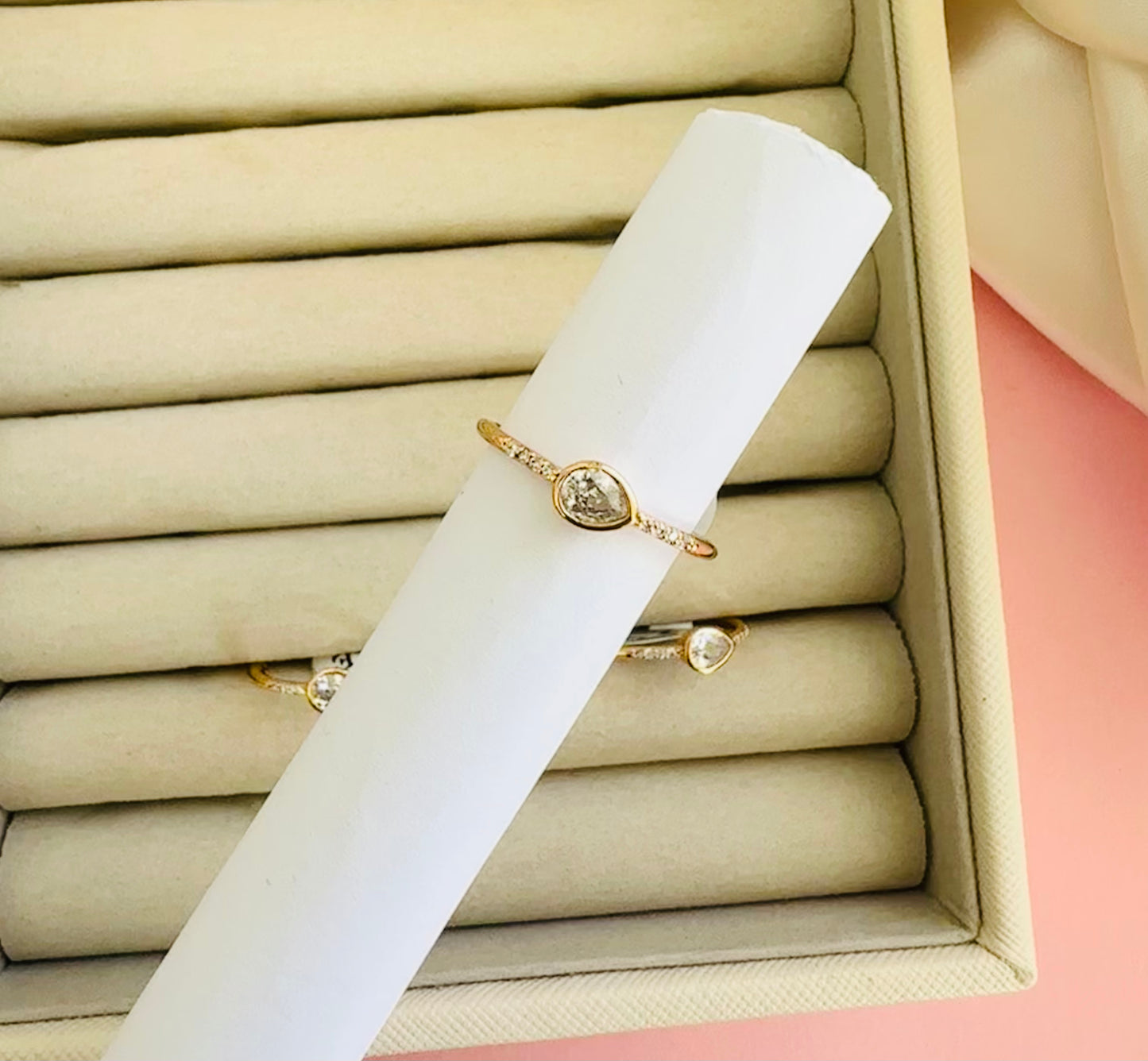 Dainty Teardrop Ring