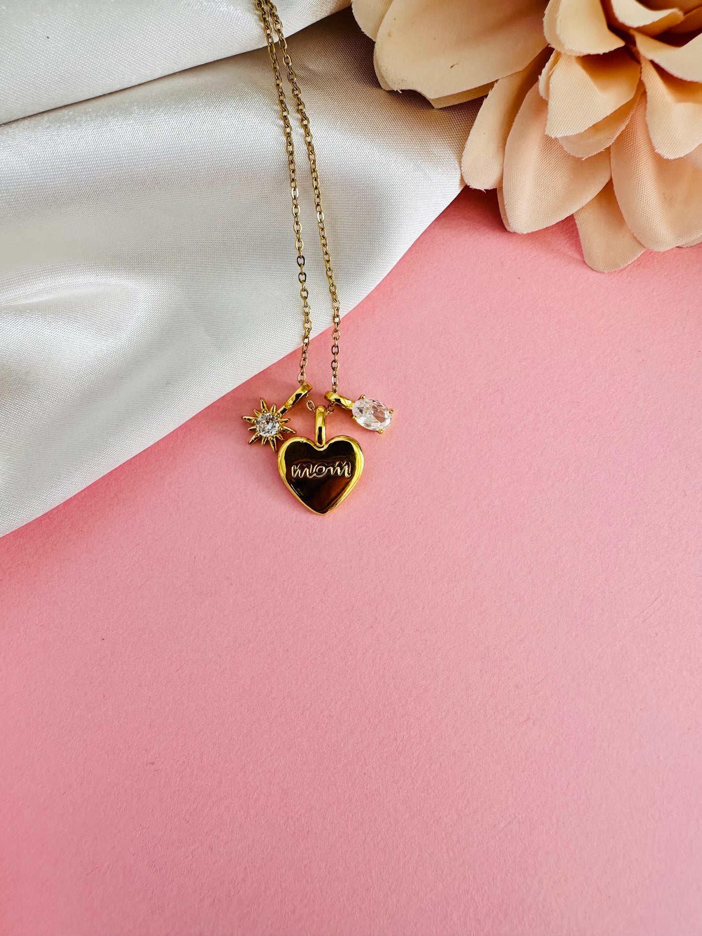 Mom's Heart Necklace