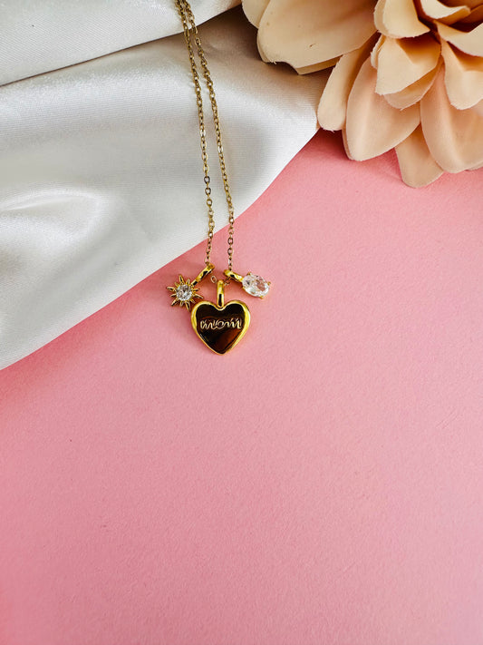 Mom's Heart Necklace