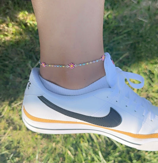 Spring Flower Anklet