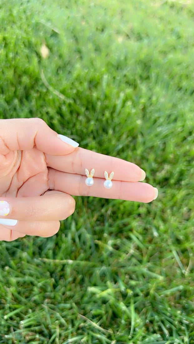 Bunny Pearl Earrings