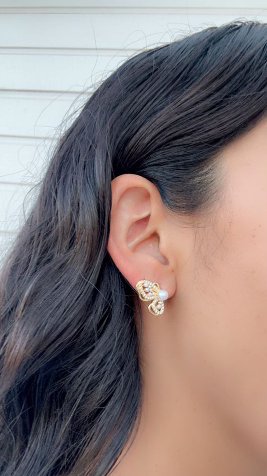 Pearly Butterfly Wings Earrings
