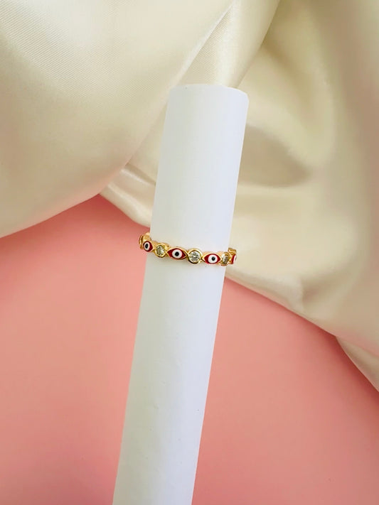 Evil Eye Dainty Ring