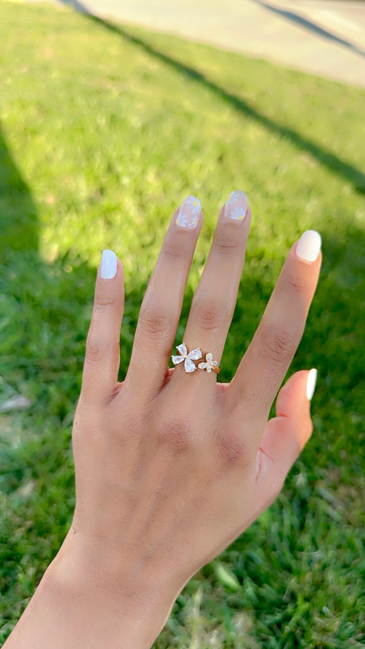 Butterfly Flower Ring