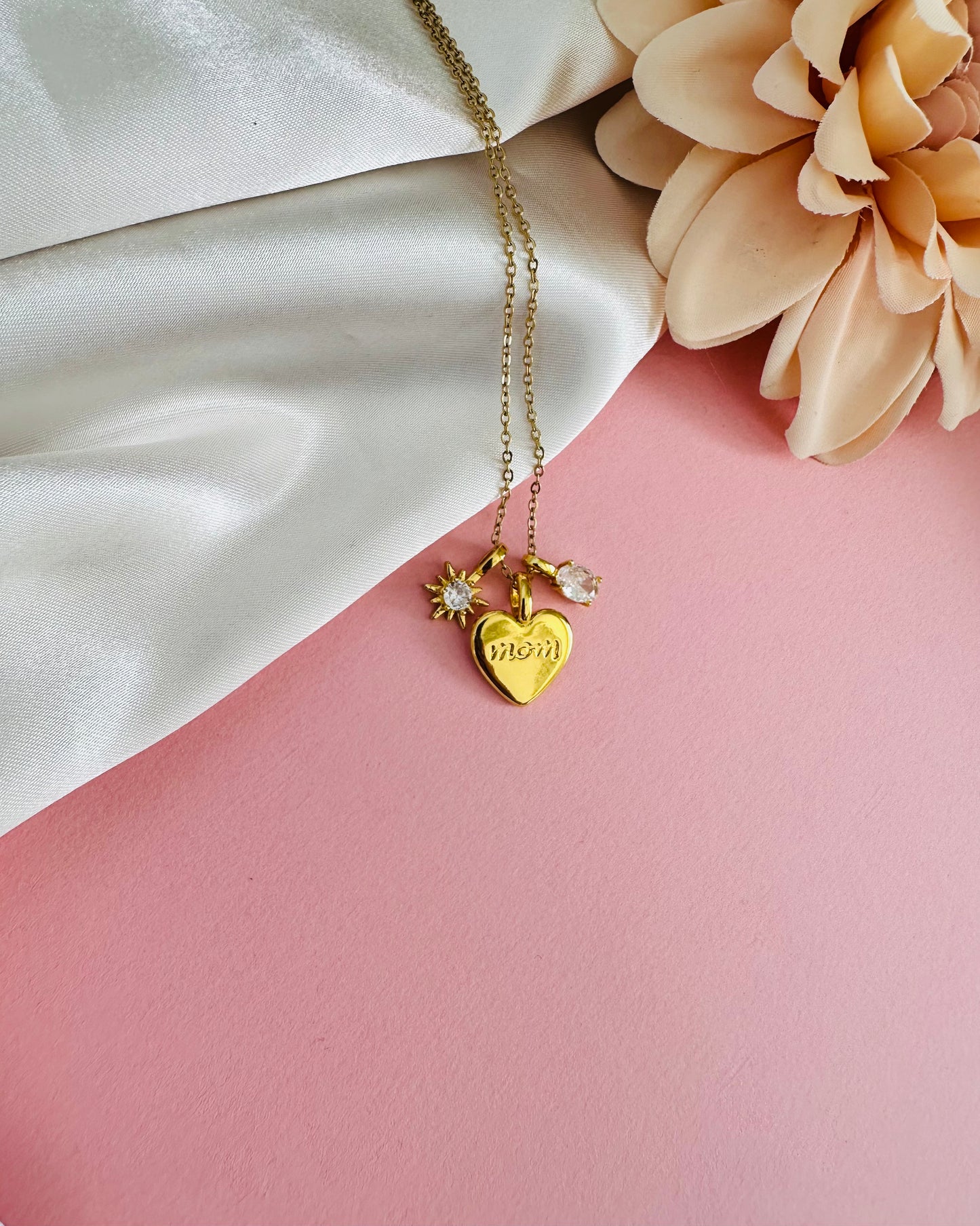 Mom's Heart Necklace